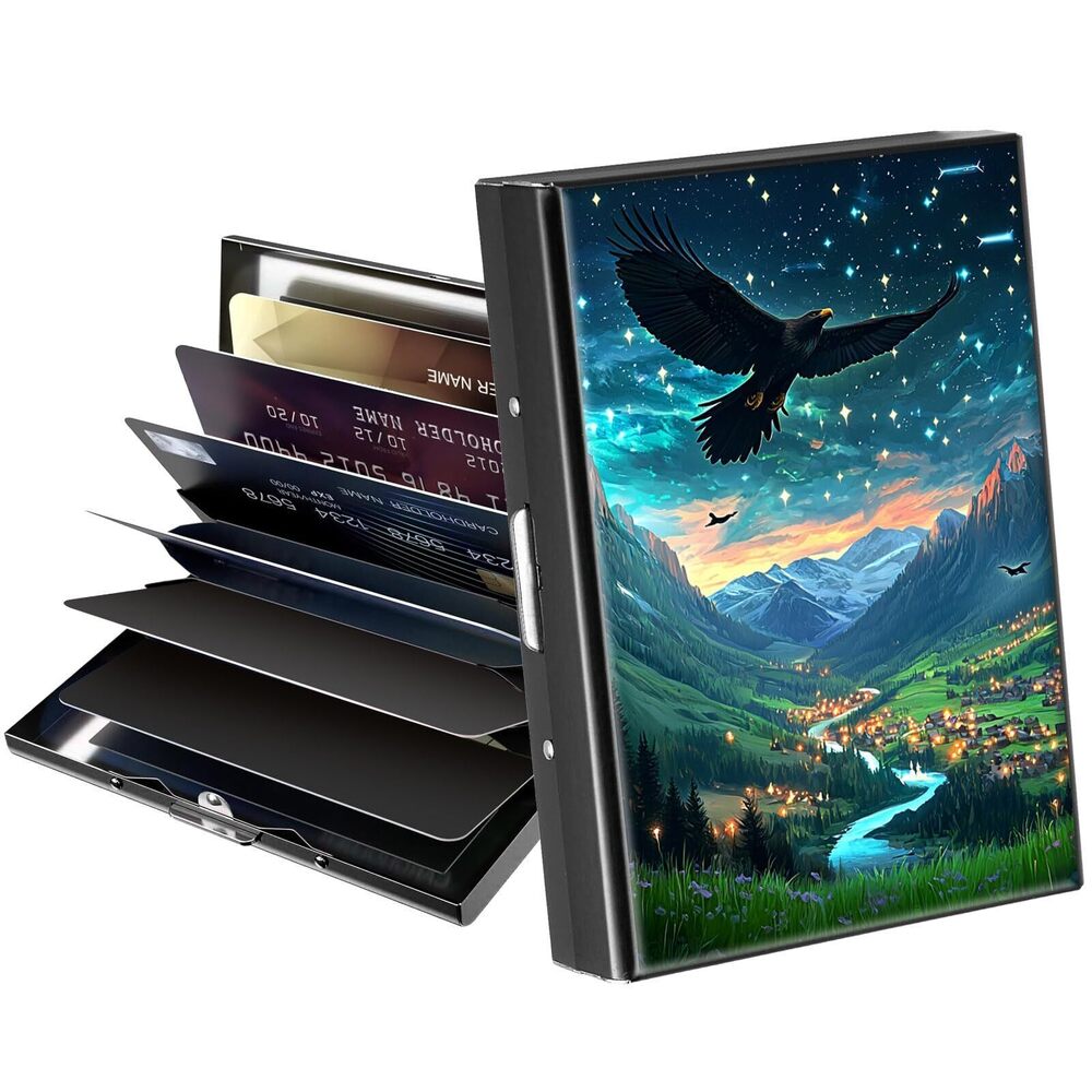 9568 Metal Wallet,Credit Card Holder ,Thin Slim Mini Aluminum Wallet RFID